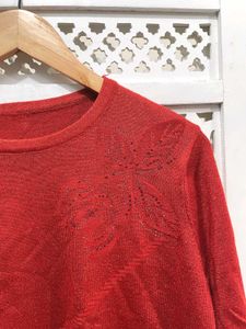 Oversized Knit Top A