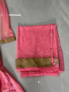 Elegant Pink Anarkali Kurta Set