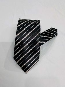 Striped Black Tie