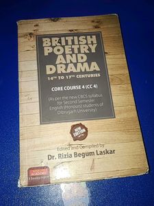 British Poetry And Drama