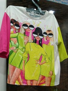 Graphic Tee - Colorblock Sleeves