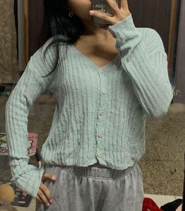 Cute Mint Green Cardigan