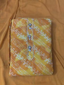 Yellow Printed Kurta