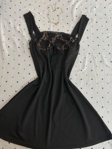 Black Lace Mini Dress