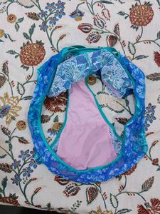 Blue Floral Lace Briefs