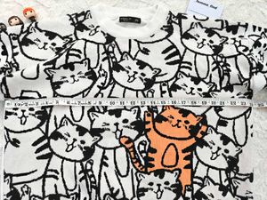 SHEIN Cute Cat Print SWEATSHIRT