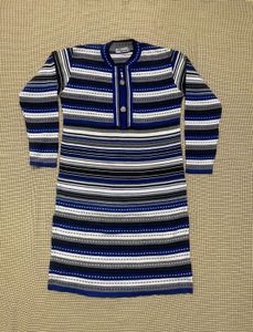 Woollen Striped Knit Kurta