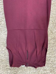 Elegant Burgundy Dress