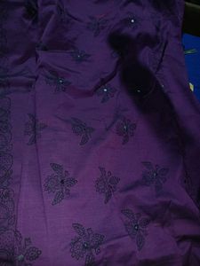 Green &amp; Purple Saree