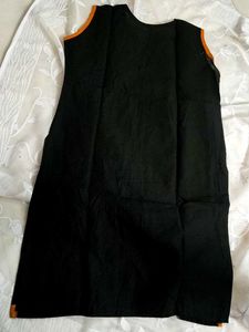 Black 🖤 Embroidery Kurta Knee Length