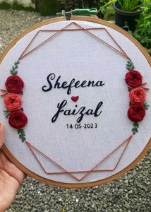 Couples wedding frame