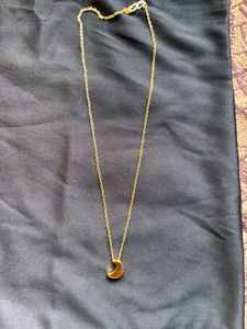Gold Crescent Moon Necklace