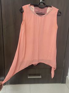Peach Sleeveless Top