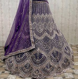 Elegant Purple Lehenga Choli Set