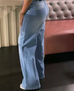 Wide Leg Blue Fade Denim Jeans