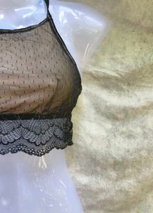 I. BLACK AND GOLDEN SEXY CROP TOP