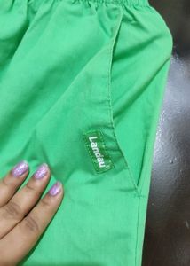 Green Pyjama Lower For Girl Or Woman 34 Waist