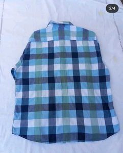 Blue Plaid Flannel Shirt