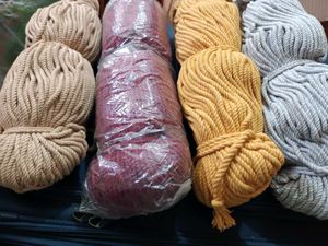Natural Cotton Craft Rope/Marcame Cord Bundle