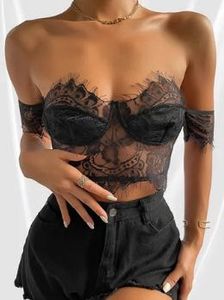 Black net top