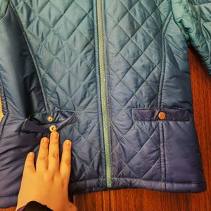 Blue puffer jacket 🧥minor Stain Shown In Pic