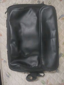 Black Laptop Leather Bag