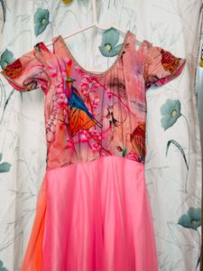 Pink Ombre Ethnic Gown