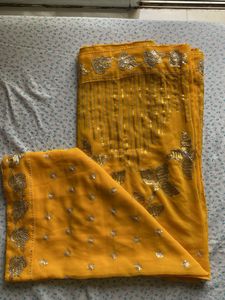 Elegant Yellow Saree