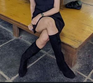 Black Velvet Cloth Boots For Every occasion