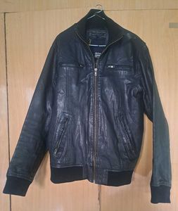 Original Jack & Jones Leather Jacket brand L size