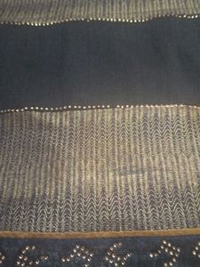 Embellished Chevron Print Fabric