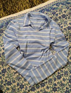 Striped long sleeve top with pant