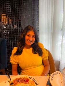 Yellow Textured Midi Dress