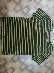 Striped Black &amp; Gold Top