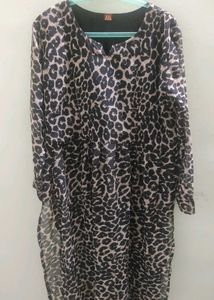 Leopard Print Long Sleeve Tunic