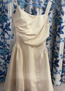 Elegant Cream Mini Dress