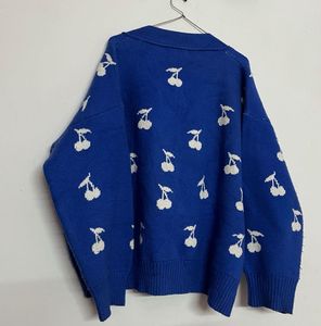 Blue Cherry Cardigan