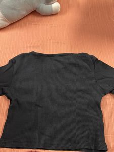 Fitted Black Zara Top