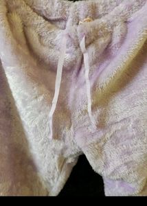 Soft Lavender Fuzzy Trousers