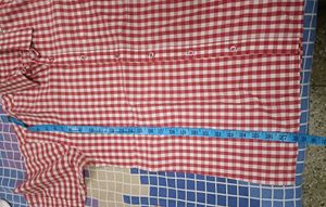 Red Check Shirt In Half Sleeve For Men Xl Size