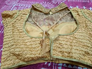 high neck work Paded blouse