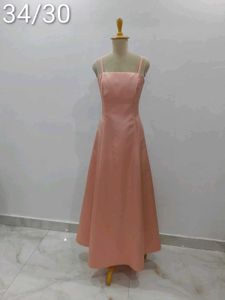 Pink A-Line Midi Dress