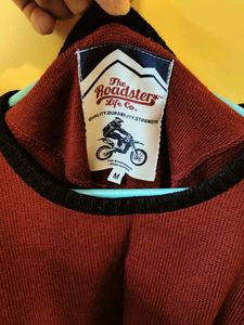 Roadster Men Black And Red Sweater