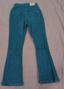 Charcoal Demin Jeans Bellbottom