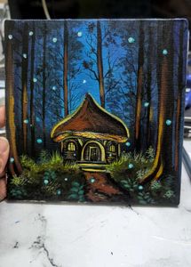 Mini Enchanted Forest Painting