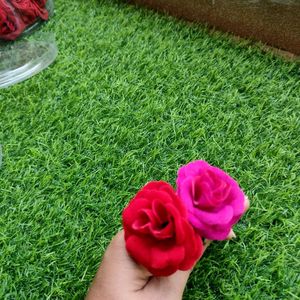 Rose Hair Pin Combo ( 2 Pc Of Each Colour)