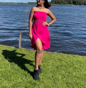 Pink Skirt/Dress For Size - S ,Without Belt.