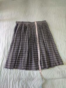 Pleated Plaid Skirt Waist 30-34