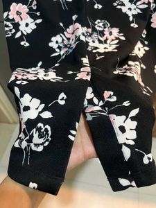Floral Black Dress