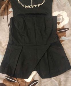 Black Peplum Top
